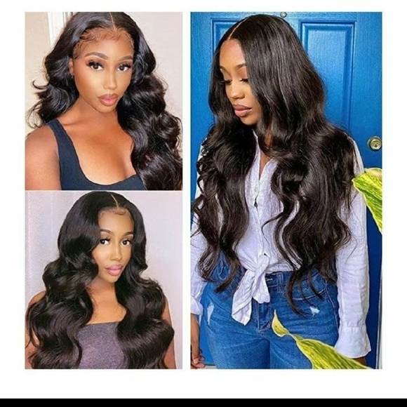 2X6 Lace Closure 12" Wavy Human Hair Wig